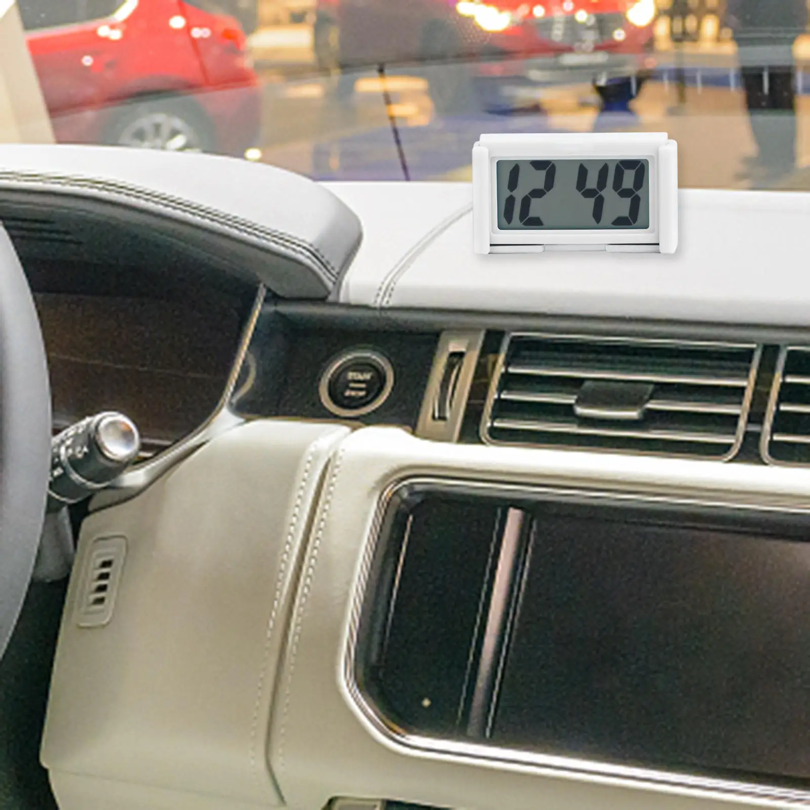 Миниатюрные автомобильные часы электронные цифровые наручные с самоклеящимся