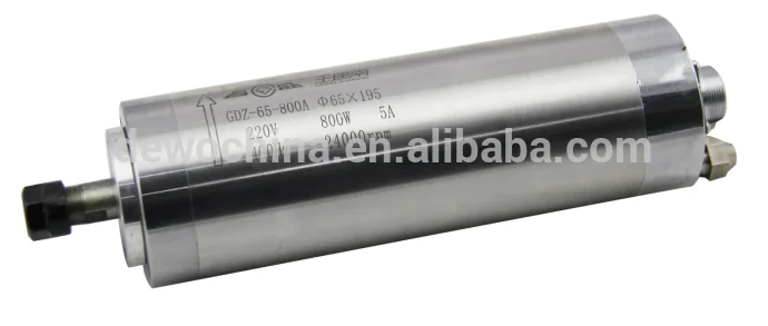 

high speed 4 bearings 800w cnc water cooling spindle motor