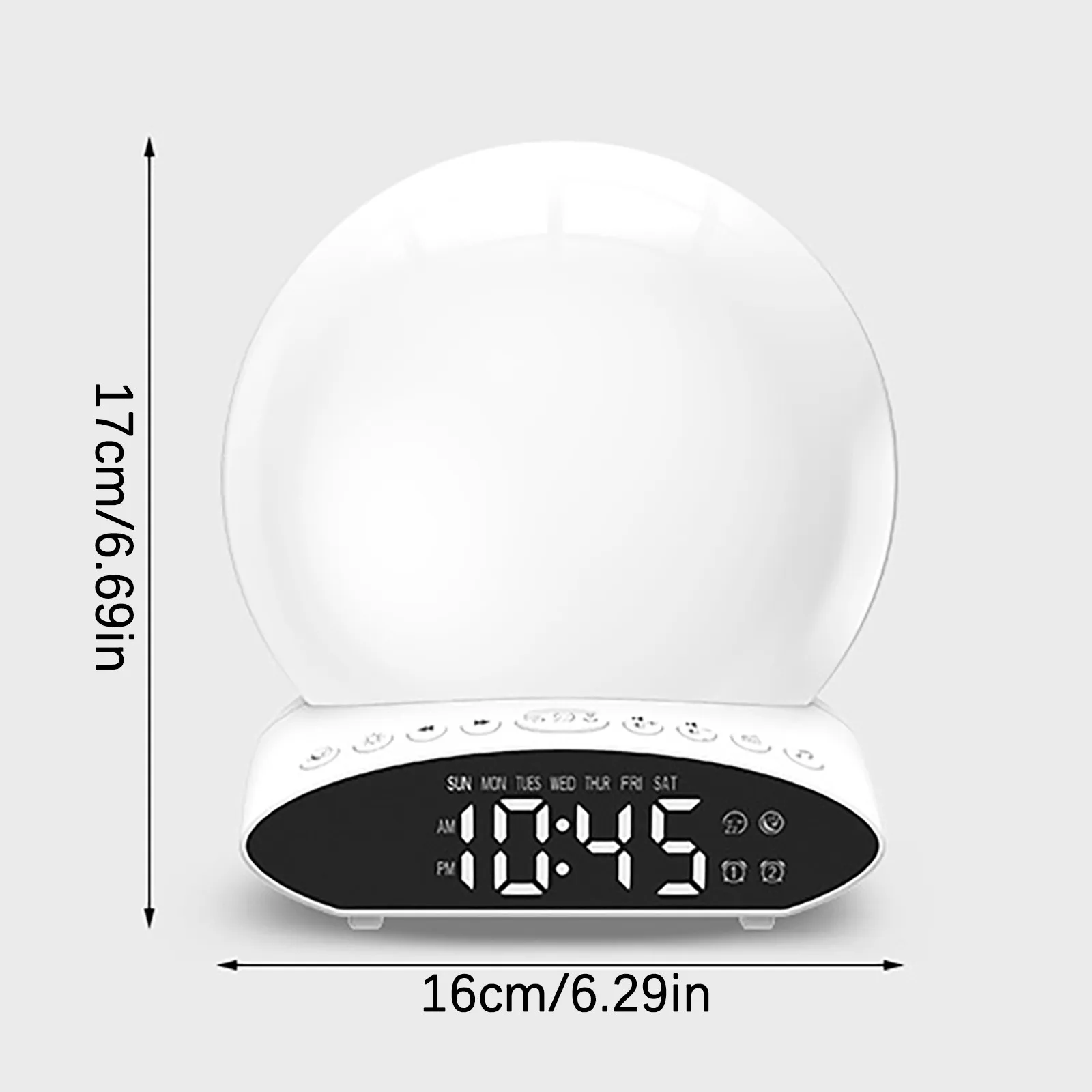 Светодиодный ночсветильник с цифровой проекцией 7 цветов будильник имитацией