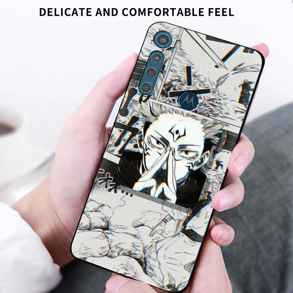 

Case for Motorola Moto G9 Play One Fusion Plus G8 Power Lite Soft Funda Hype G Stylus E6s E7 Phone Cover Jujutsu Kaisen Anime