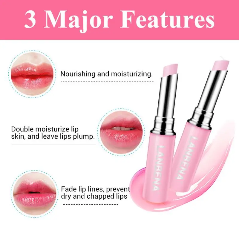 

Fashion Rose Lip Balm Mask Natural Extract Fade Lip Lines Nourishing Lip Plumper Relieve Dryness Long-Lasting Daily Use TSLM1