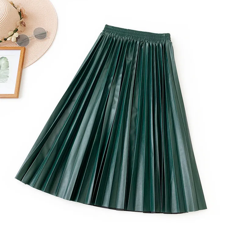 Женская плиссированная юбка Fitaylor винтажная облегающая юбка-трапеция из