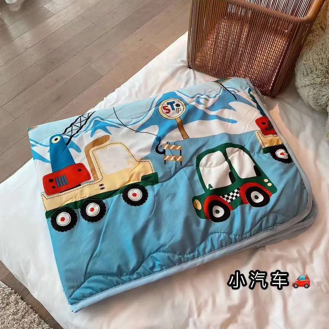 

Summer Washed Cotton Children'S Quilt Cool In Baby Small Comfortable Soft Kindergarten Nap Air Conditioning King Size Blanket