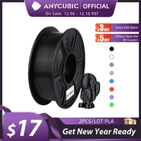anycubic pla filament 1 75mm plastic for 3d printer 1kgroll rubber consumables material for fdm 3d printing mega s vyper