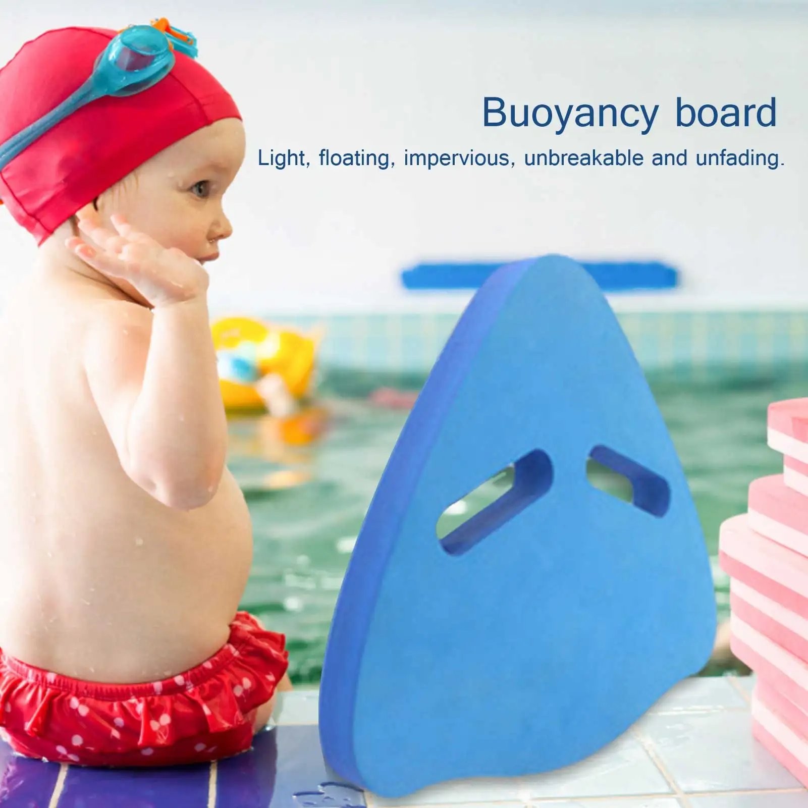 

A-Shaped Swimming Floating Board Training EVA Swimming Board Safe Pool Training Aid Float Board For Kids Adults