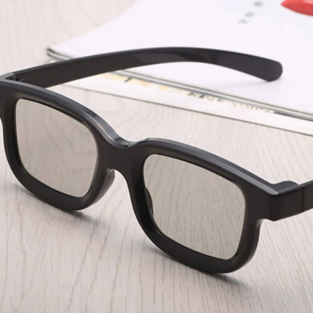 

Universal Unisex ABS Frame 3D Movie Glasses Stereo Not Flash For 3D TV Cinemas 3D Movie Glasses