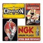 Свеча зажигания, распродажа, винтажная табличка, гараж, металл, оловянные вывески, паб, бар, ремонт магазина, настенное украшение, художественный постер 20*30 см