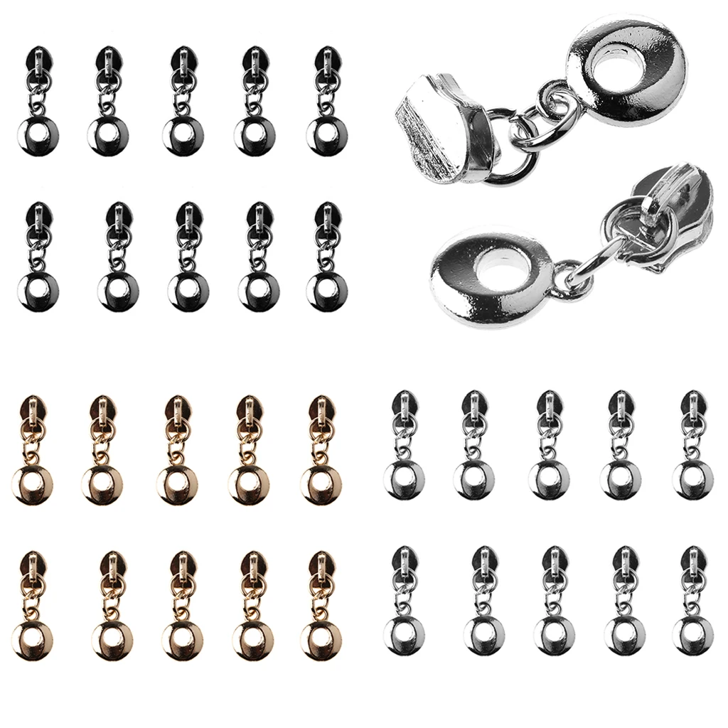 10pcs #3 Nylon Zipper Slider Puller Instant Repair Kit Replacement | Дом и сад