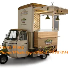 Бензин Piaggio классический грузовик еды Piaggio Ape фургон для общественного питания грузовик еды Piaggio мобильный бар с подъемом