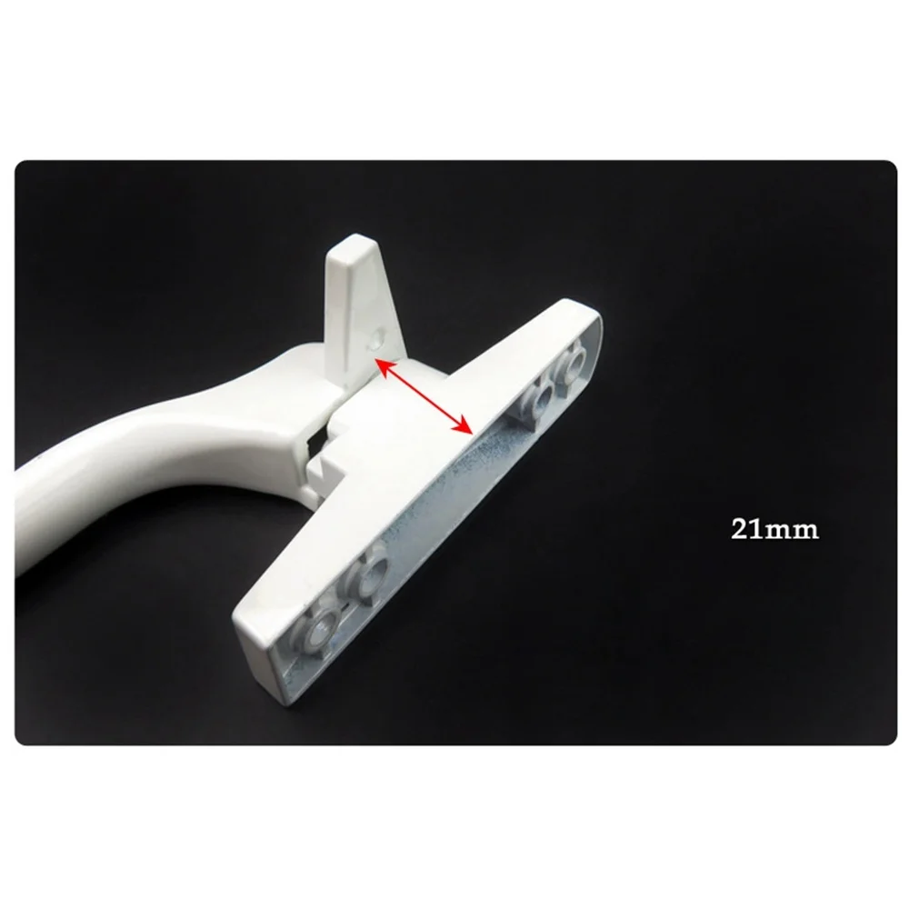 

Steel Door and Window Handle Portable External Flat Window Handle Lock 7-word Single-point Metal Window Buckle (Right Ha