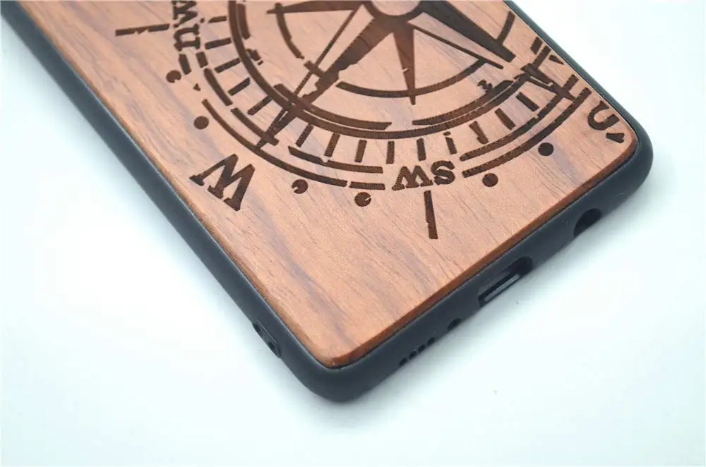 Деревянный чехол LYBALL для Samsung Galaxy S10 из натурального дерева и ТПУ амортизирующий