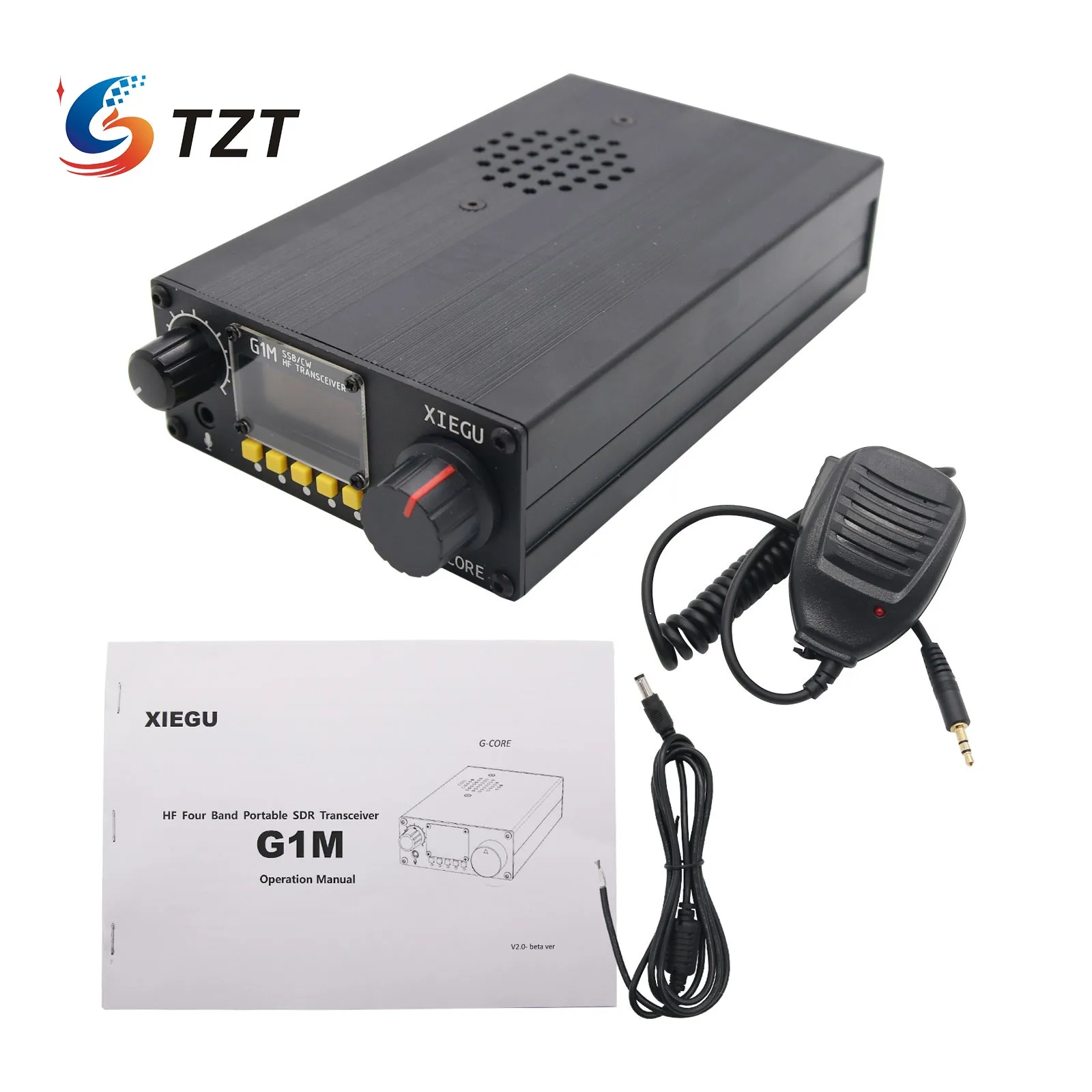 TZT для радио XIEGU G1M четырехдиапазонный SDR SSB/CW 0 5 30 МГц Мобильный радиоприемник HF