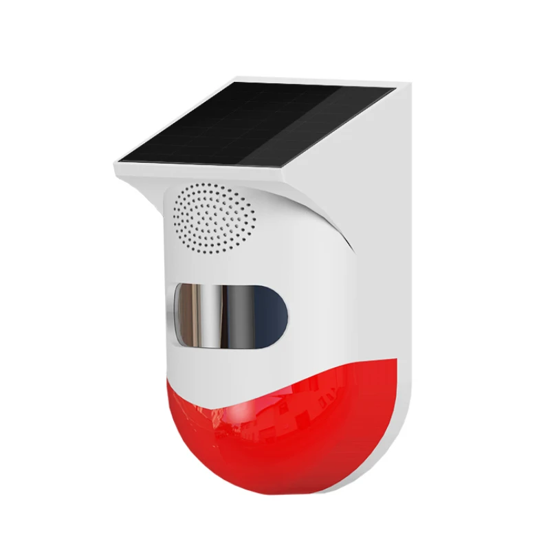 

12M Solar Alarm Light Wireless Motion Sensor Outdoor Garden Security Lamp Infrared Motion Sensor Detector Siren Strobe Alarm