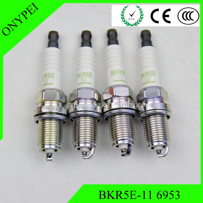 

4-6PCS BKR5E-11 6953 Spark Plug For Toyota Hyundai Mazda Suzuki Mitsubishi Corolla Echo Matrix Paseo MR2 T100 BKR5E11 BKR5E 11