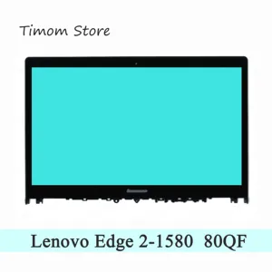 for edge 2 1580 2 15 lenovo 80qf laptop lcd assemblies bezel 5d10k28140 fhd 19201080 30pin display 15 6 touch screen digitizer free global shipping