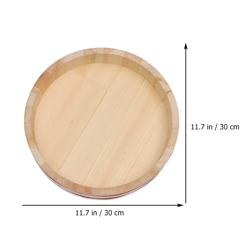 

1Pc Wood Bibimbap Bowl Sushi Rice Mixing Tub Sushi Rice Bowl (Burlywood)