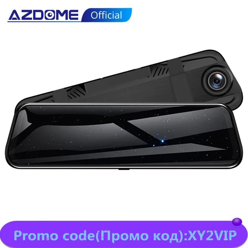 AZDOME PG02 10 &quotсенсорный экран 1080P DVR stream media Dash камера ADAS двойной объектив