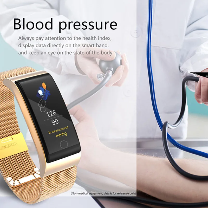 Смарт-часы F4 смарт-браслет пульсометр Пульс монитор кровяного давления