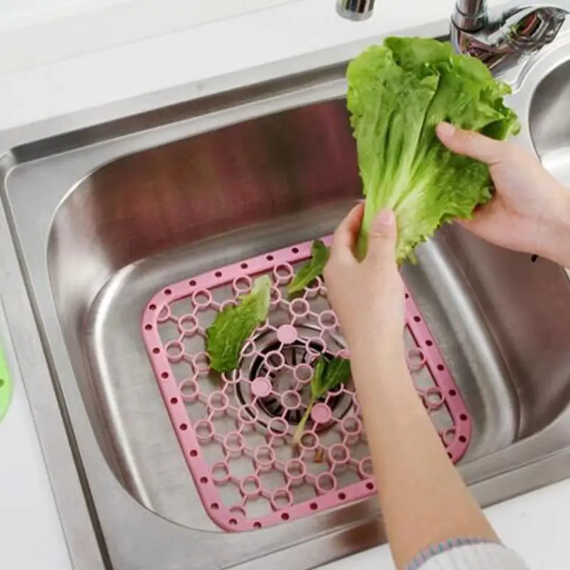 Квадратная кухонная Нескользящая сливная доска многофункциональная Накладка