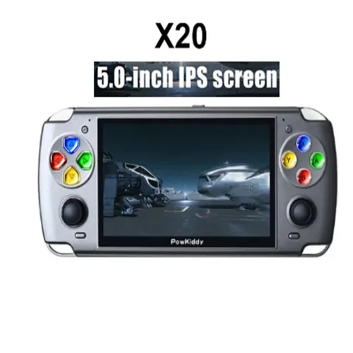 Игровая консоль POWKIDDY X20 Linux 5 0 дюйма IPS экран RK3128 ретро видео портативная игровая