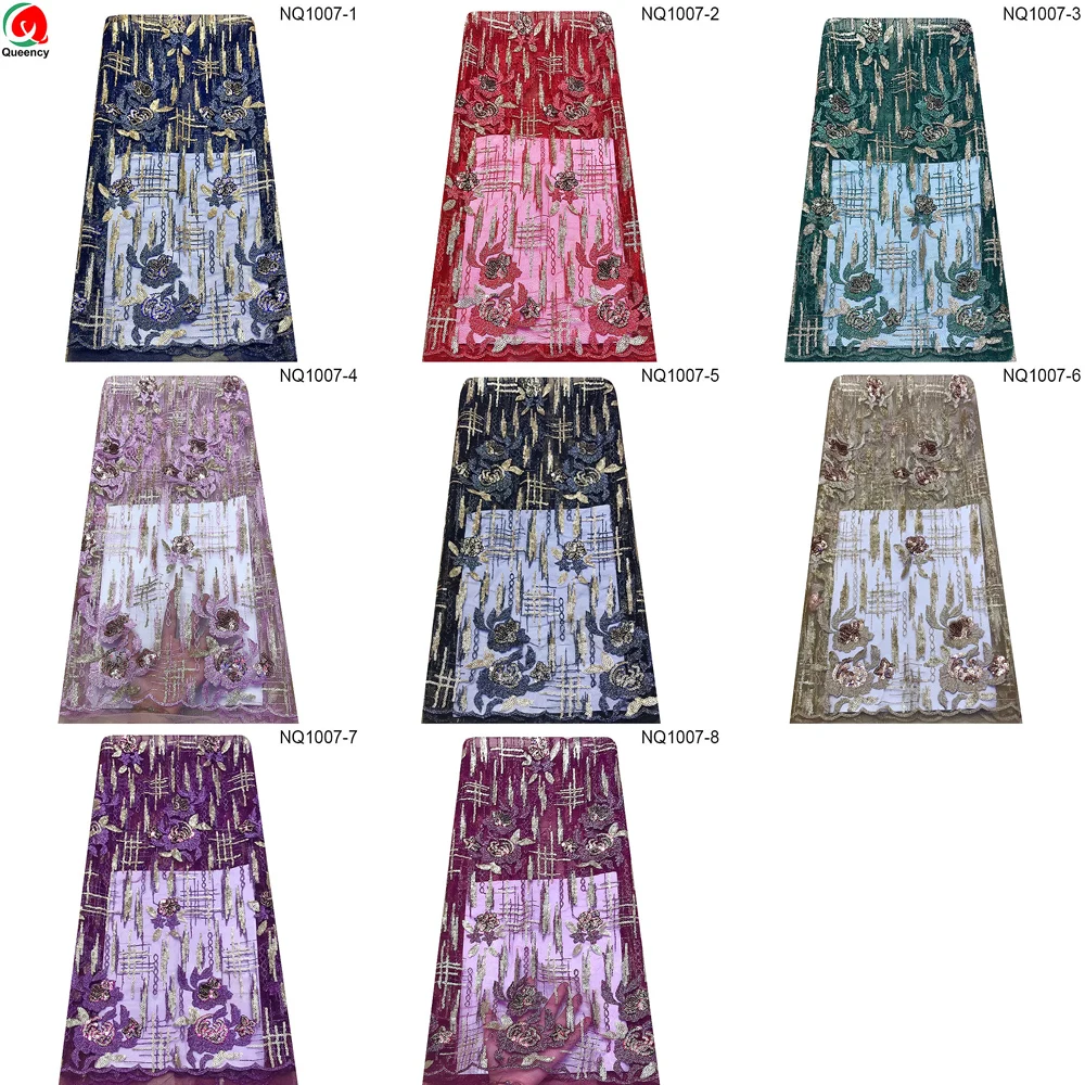 

NQ1007 вышитый кружевной материал с розовым узором итальянское Тюлевое кружево 8 цветов в наличии африканская Женская сетчатая кружевная ткан...