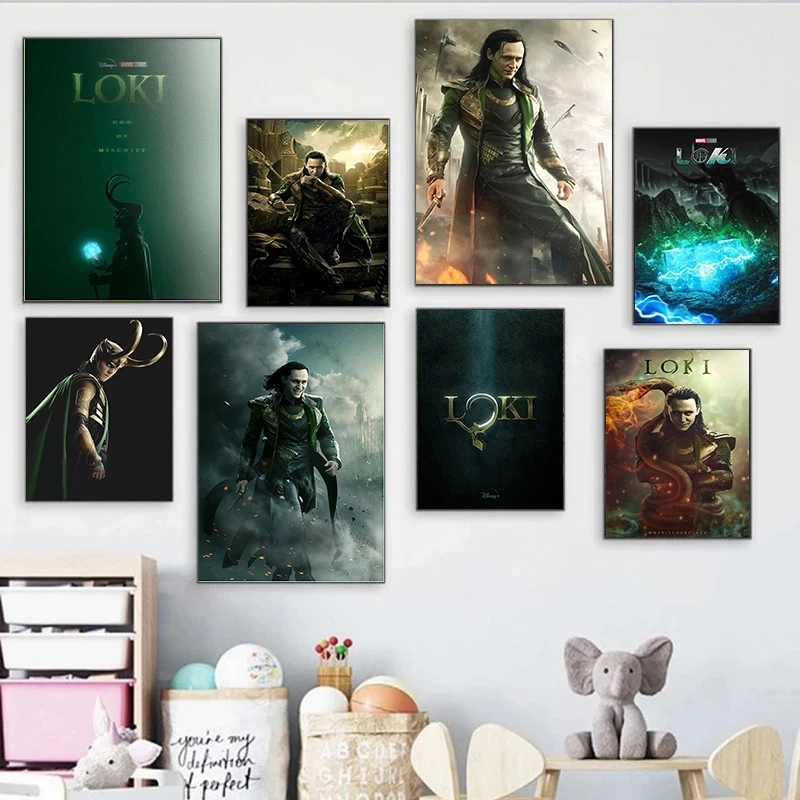 

HD Prints Wall Poster Home Decor Marvel Movie Loki Tom Hiddleston Propaganda Canvas Painting Modular Picture No Frame Artwork