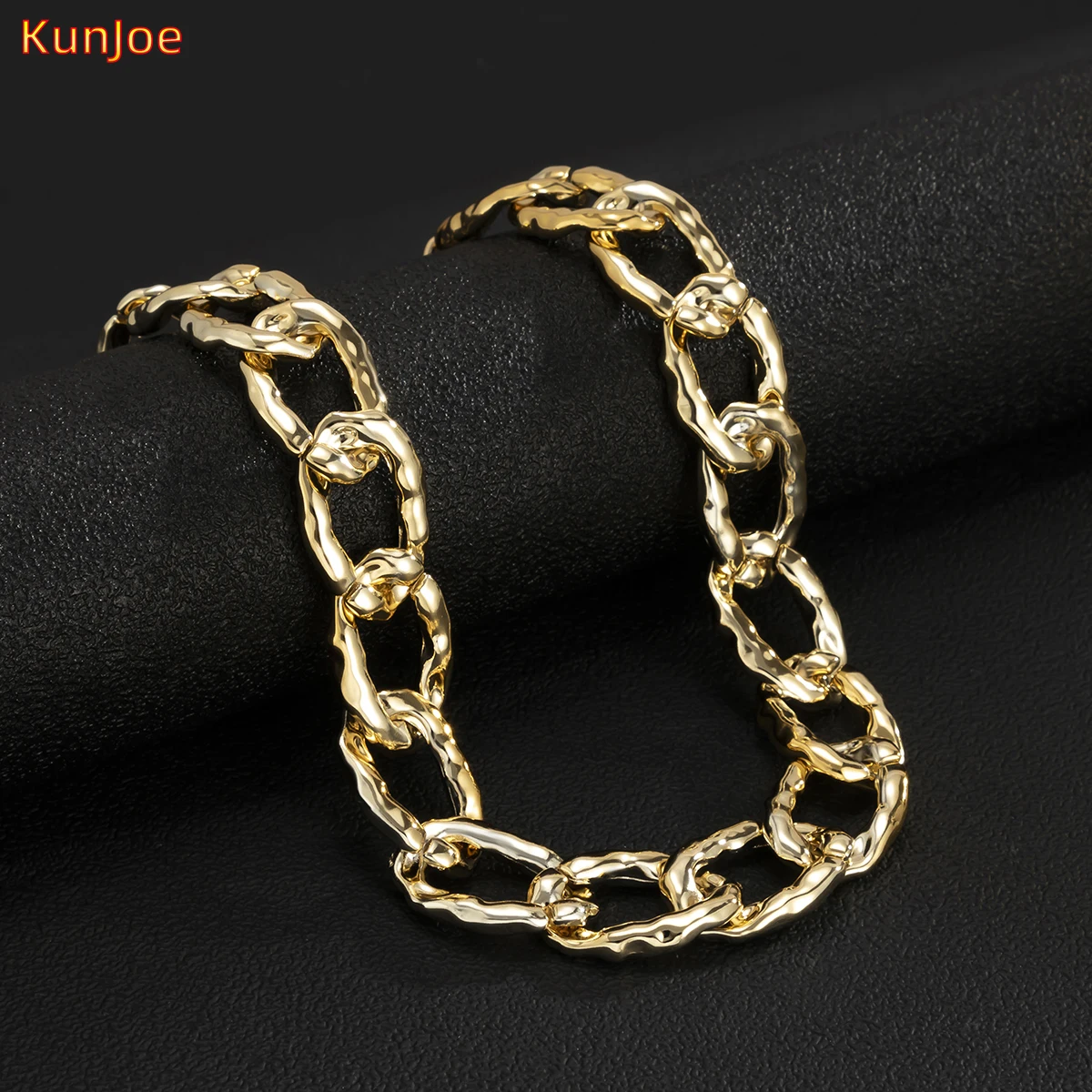 

KunJoe Punk Short Acrylic Chain Necklace for Women\men Chunky Cuban Link Chain Girl Neck Choker Necklace Hip Hop Colar for Gift