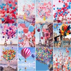 Алмазная живопись 5D сделай сам, картина с цветными шарами, алмазная вышивка, полноразмерная, квадратная, круглая, для творчества, украшение для дома, подарок