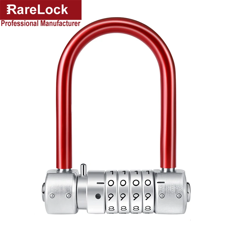 Нержавеющая велосипед мотоцикл Комбинации замок 4 кодовый с паролем для