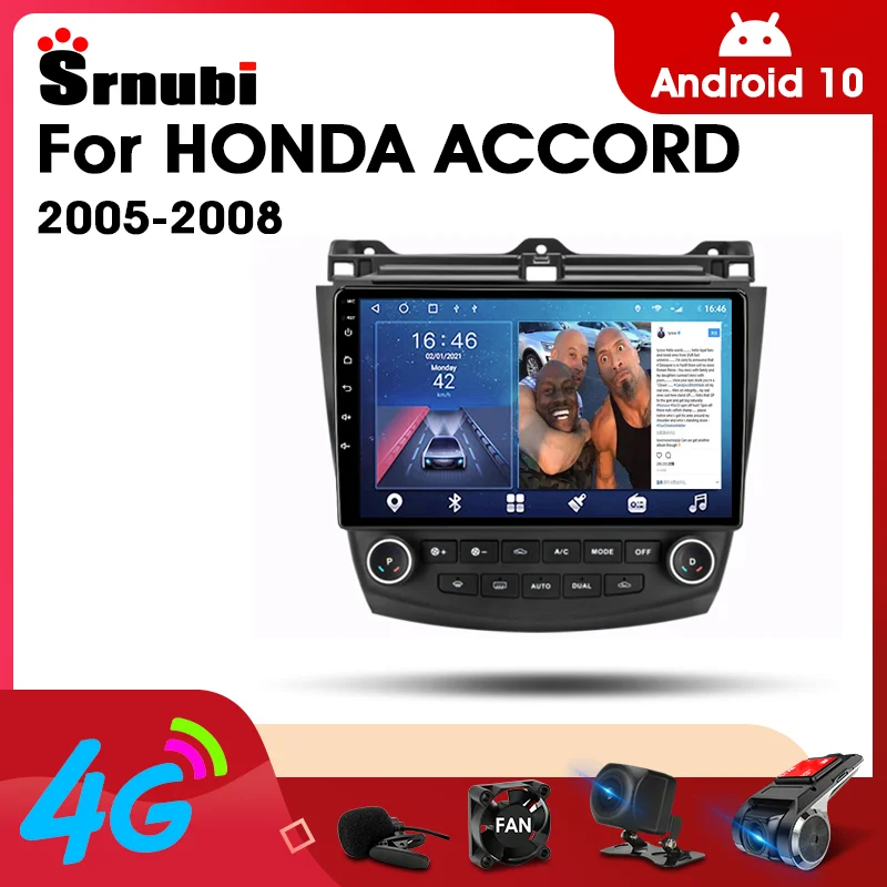 

Android 10.0 2 Din Car Stereo audio Radio for Honda Accord 7 2005-2008 Multimedia Video Touch Screen Player 4G Wifi Speaker MP5
