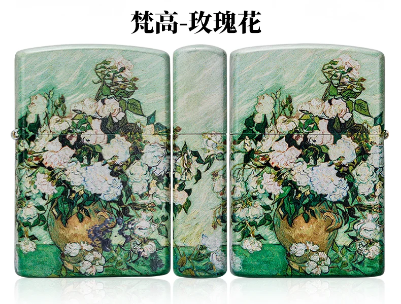 ZT-111Rose Зажигалки не Zippozorro флинты и фитиль для сигаретных зажигалок Zippo и любых масляных бензиновых зажигалок - Color: ZT-111Rose