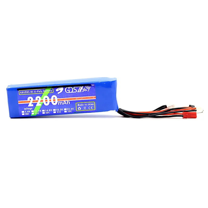 B6FPV 11.1V 2200mAh 3S 1C Lipo Battery for Frsky X9D Plus Futaba T8FG Radiolink AT9S Radio Transmitter RC FPV Racing Drone | Игрушки и