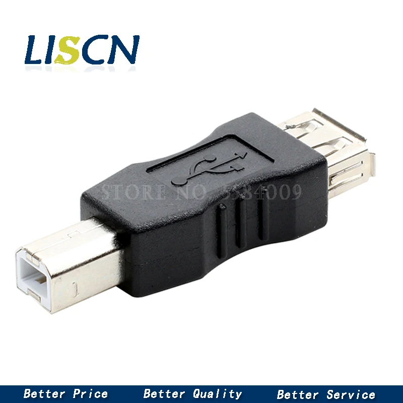 

2 шт. USB 2,0 Type A Female to B Male адаптер для USB принтера квадратная для общественного трансферного соединения