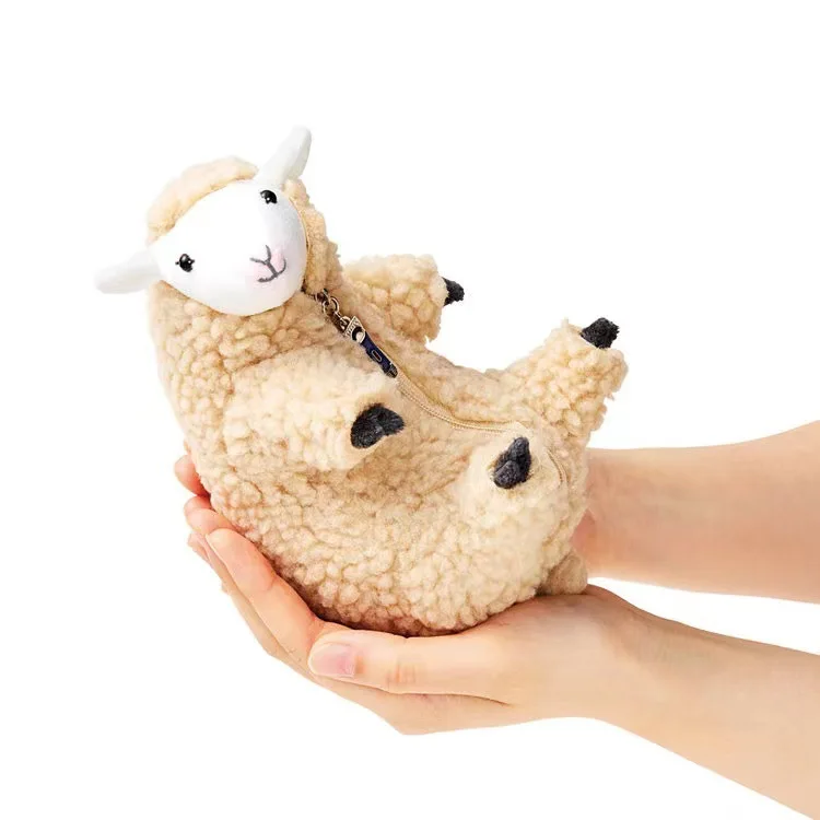 Mu&ntilde;eco de peluche de felpa de Anime, mu&ntilde;eco de cordero rasgado, mu&ntilde;eco de Rancho-0