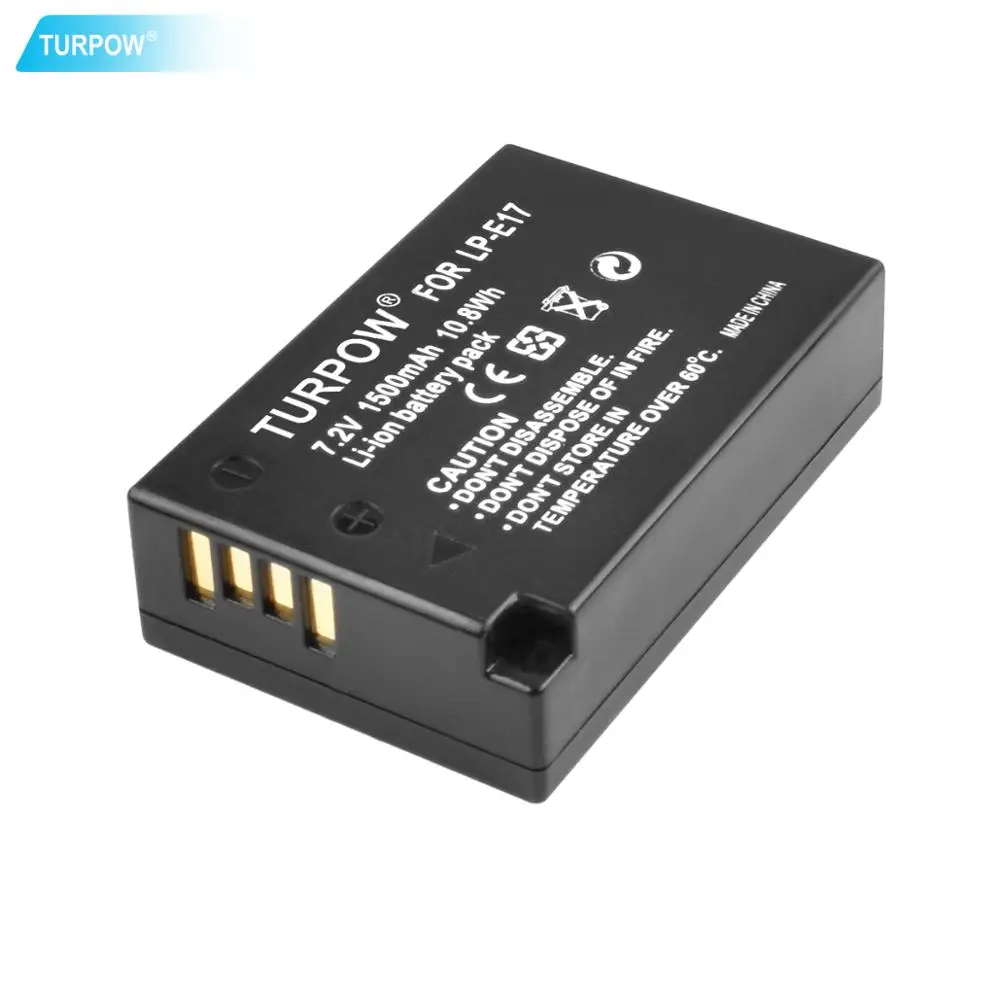 1XBattery Turpow 1500 мА/ч, LPE17 LP E17 LP-E17 Батарея+ ЖК-дисплей двойной Зарядное устройство для цифровой однообъективной зеркальной камеры Canon EOS 200D M3 M6 750D 760D T6i T6s 800D 8000D поцелуй X8i L10 - Цвет: 1XBattery