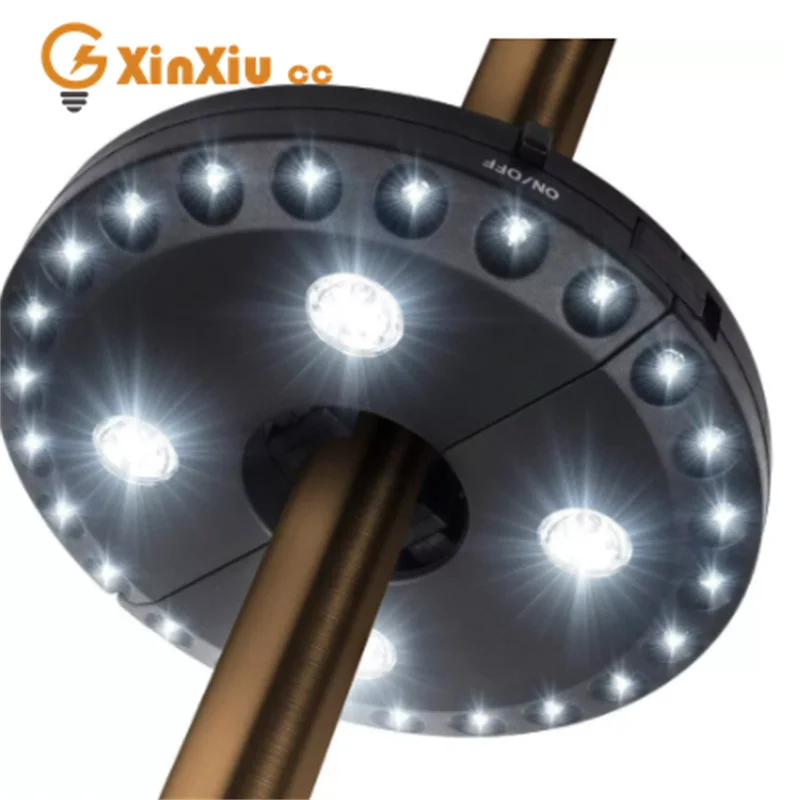 

Беспроводная лампа-Зонтик для террасы, 3 режима яркости, 28 светодиодов