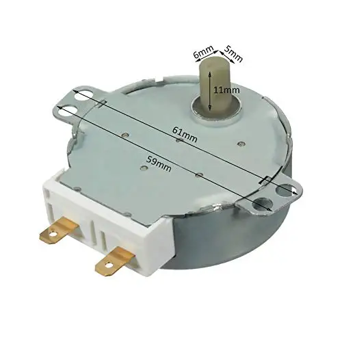 AC 220 V-240 V 50/60Hz CW/CCW микроволновый поворотный стол с синхронным электродвигателем TYJ50-8A7 D вала 4/5 об/мин