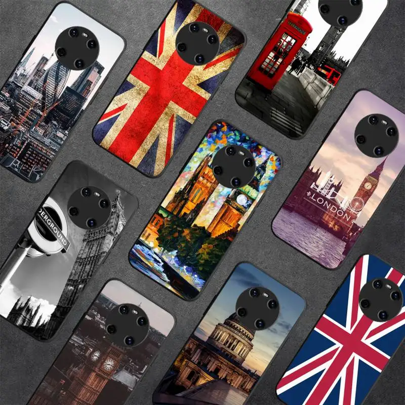 

Flag United Kingdom London Phone Case For Huawei Y 5 Y62019 Y52018 Y92019 Luxury funda case for 9prime2019