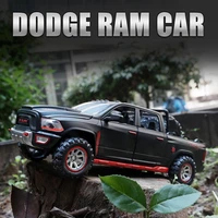 132 simulation alloy car model new dodge ram trx pickup metal car model sound and light pull back childs boy toy car gifts