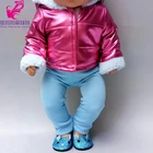 Одежда для куклы Бон, меховое пальто с капюшоном, куртка для куклы 18 дюймов, леггинсы, подарок для девочки