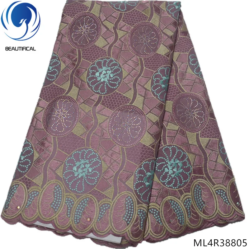 

BEAUTIFICAL swiss voile lace fabrics white african swiss laces fabrics for women dresses with stones for women 5yards ML4R388