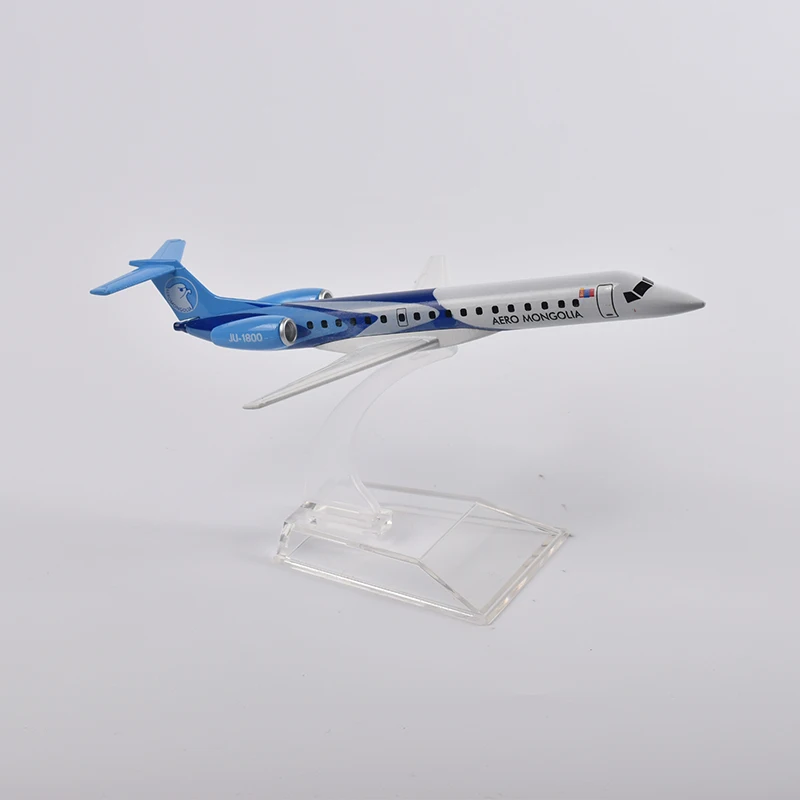 JASON TUTU-avi&oacute;n mongol ERJ145 de 16cm, modelo de avi&oacute;n, Metal fundido a presi&oacute;n, escala 1/400, env&iacute;o directo de f&aacute;brica-2
