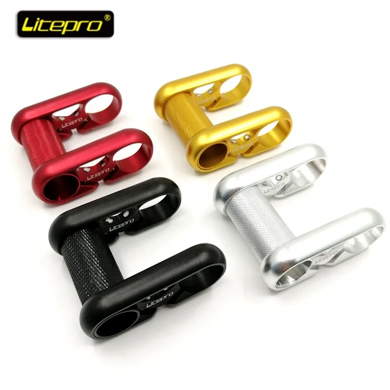 

Litepro 412 SP8 Folding Bike Double Stem 25.4mm Handlebar Stem Adjustable Aluminum Alloy Stems Red/Black/Silver/Gold Bike Parts