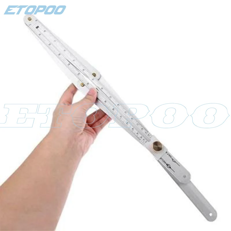 380 мм диагональная линейка из алюминиевого сплава транспортир вращающаяся