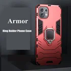 Чехол для Xiaomi Mi 11 Lite Mi 11 Pro, роскошный армированный автомобильный держатель с кольцом Magentic для Xiaomi Mi 11, Ультратонкий чехол, чехол, бампер