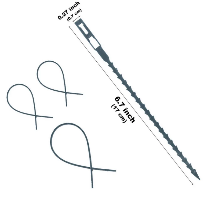 Регулируемый 50 шт в наборе сад Пластик завод кабельные стяжки дерево восхождение