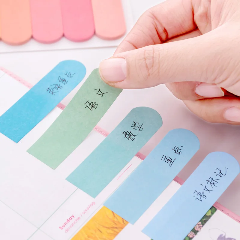 Корейский цветной блок Post memo pad Sticky Note Kawaii бумажные наклейки милые стационарные