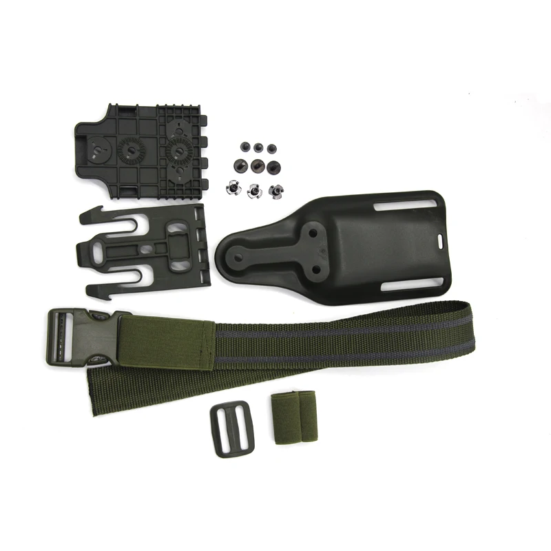 

Tactical Gun Holster Belt Paddle Adapter Set Hunting Pistol Holster Waist Platform with Leg Belt for Glock 17 M9 USP Colt 1911