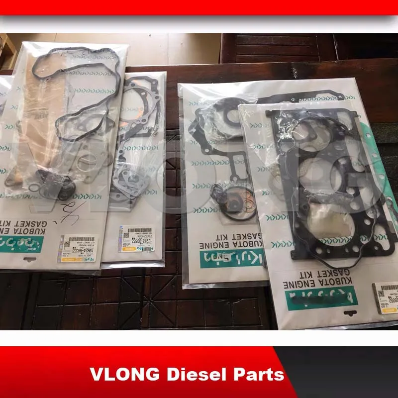 

Diesel Engine Full Gasket Kit Overhaul Rebuild Kit For Kubota Excavator V2003 D1703 D1503 D1803