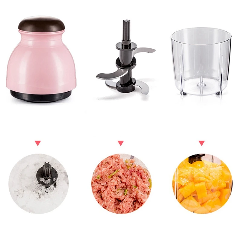Blender Mini Electric Meat Grinder Food Processor Vegetable Fruit Chopper 500Ml Kitchen Appliances Mixer | Бытовая техника